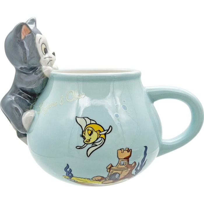 Disney Figaro and Cleo Mug Large Goldfish Bowl Mug Blue 340ml SAN4863