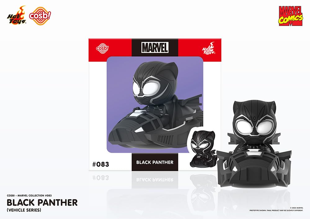 Cosplay Marvel Collection Comic Black Panther Figure (Vehicle Series) #083 Non-Scale