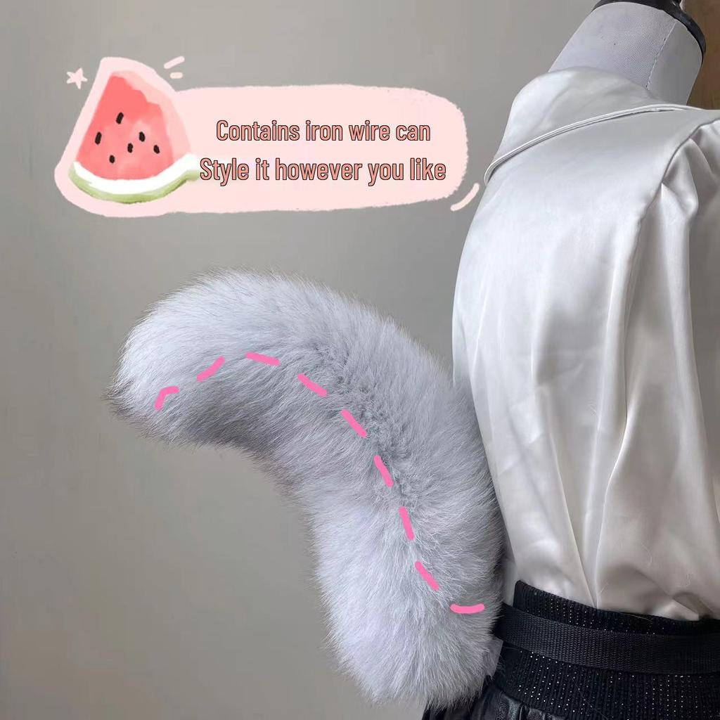 DIY liščí ocas jako rekvizita pro cosplay: Škádátko pro kočky, Dekorace na pas, Styling srsti