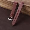 Vintage Genuine Leather Watch Band 19mm 20mm 22mm 24mm Brown Coffee Handmade Stitching Cowhide Strap Bracelet Watch Accessories