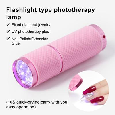 Lampa na nehty LED vysoká účinnost rychlé schnutí kompaktní UV lampa pro vytvrzování gelu malá detektor měny pro ženy
