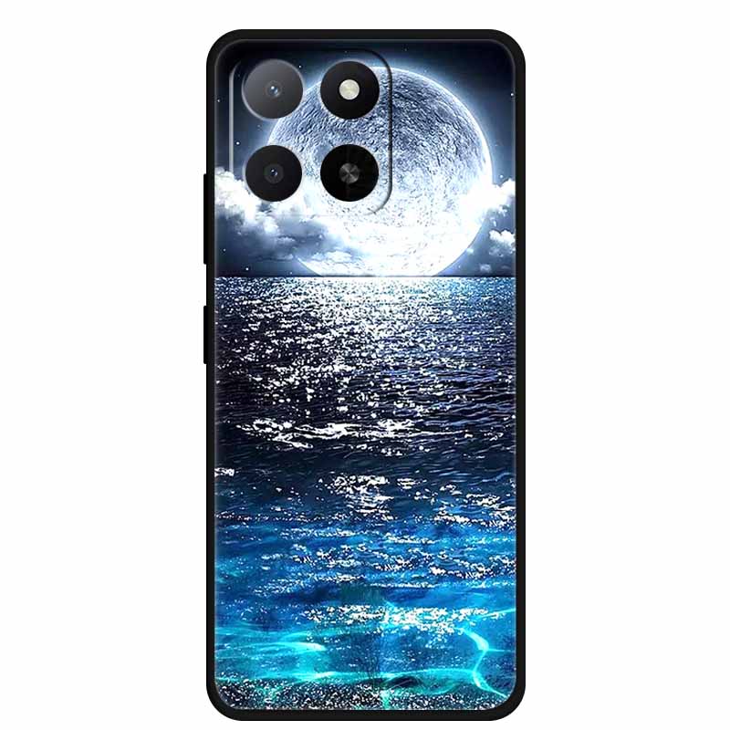 Für ZTE Blade A55 A35 Hülle Tiere Weiches Silikon TPU Handyhüllen Rückseite für ZTE Blade A35 BladeA55 Wolf Stoßfest Cool Capa