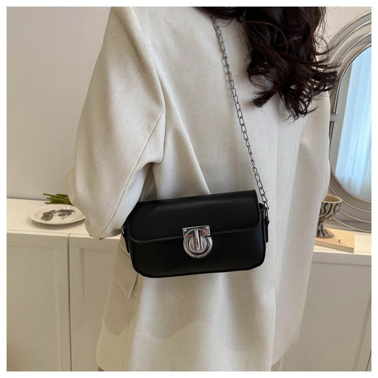 Trendy Street Style Fashionable Pu Leather Crossbody Bag 2023 Summer Small Square Bag