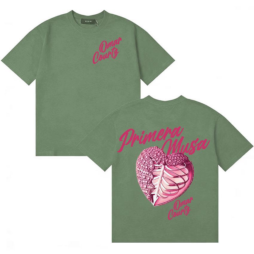 

Rapper Omar Courtz Primera Musa Heart Graphics Tops Unisexs Women Aesthetic Cozy T Shirt Oversized Teenagers Short Sleeve Tshirt 4XL