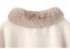 Women's Fox Fur Collar Wool Cape - Lace-up, Plus Size, Autumn/Winter Shawl.