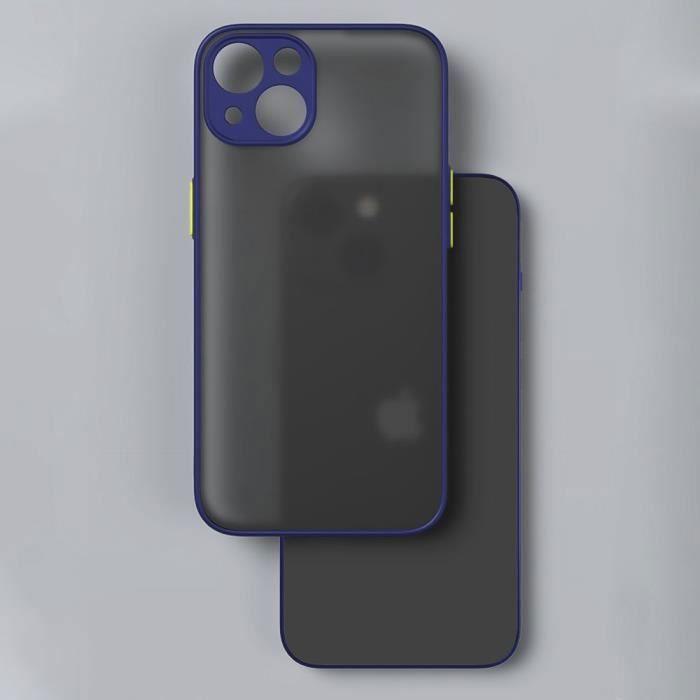 Coque de Protection - PROSHOP - pour iPhone 14 Plus - Silicone Mat - Bleu Marine - Anti-choc