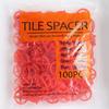 Pack of 100 User Friendly Tile Installation Spacers for Quick Easy Setup On Wall and Floor Tiles with Size Options 1.0mm To 3.0mm