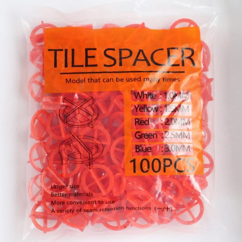 Pack of 100 User Friendly Tile Installation Spacers for Quick Easy Setup On Wall and Floor Tiles with Size Options 1.0mm To 3.0mm
