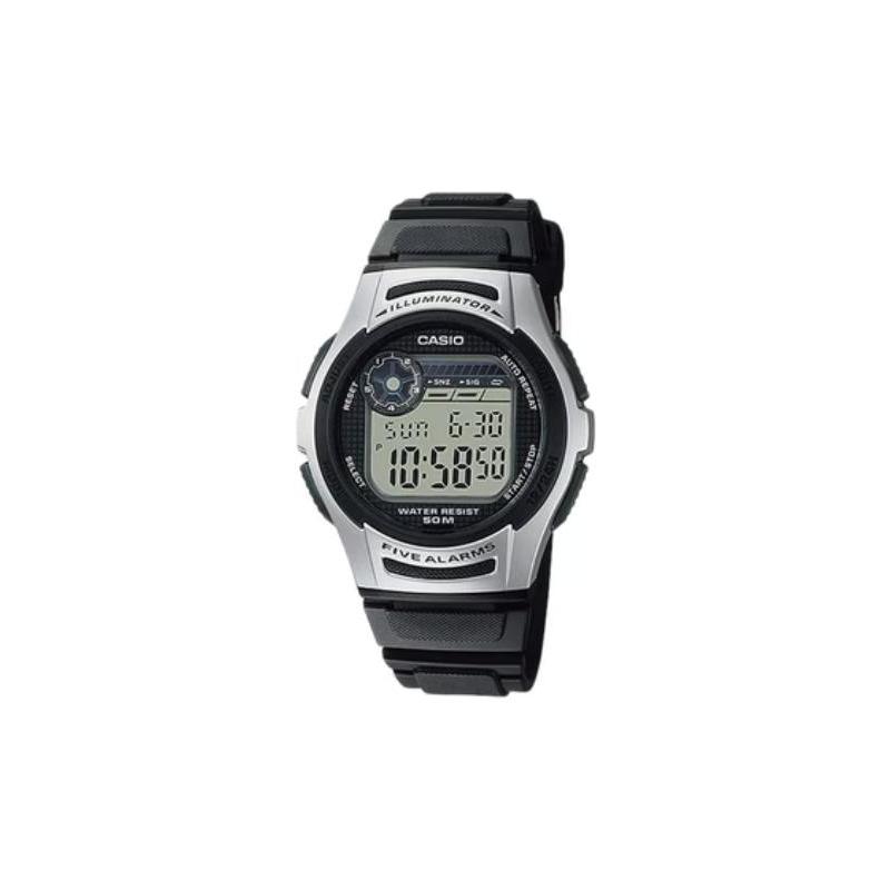 

Casio Sports and Leisure Quartz Movement Resin Strap Japanese and Korean Watch Unisex Gray Dial W-213-1A