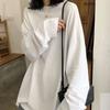 Spring Autumn Solid Simple Oversized Tshirt Harajuku Long T Shirt Women Kawaii T-shirts Women 90s White Yellow Long Sleeve Tops