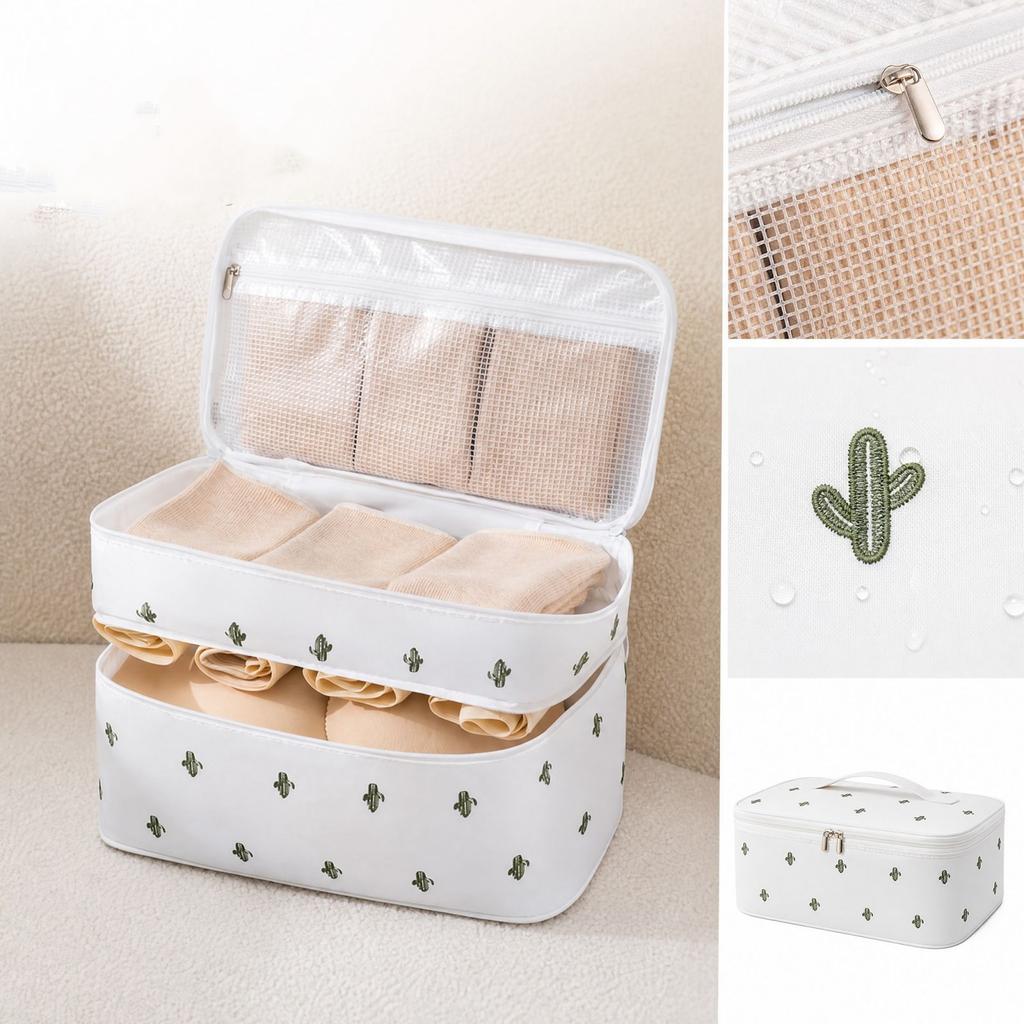 Underwear with Double - Large Capacity Portable Travel Storage Bag for Bras, Socks and Panties