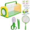Educational Insect Exploration Kits with Catcher Net and Tweezers for Kids Science Nature Exploring Outdoor Activity Toy