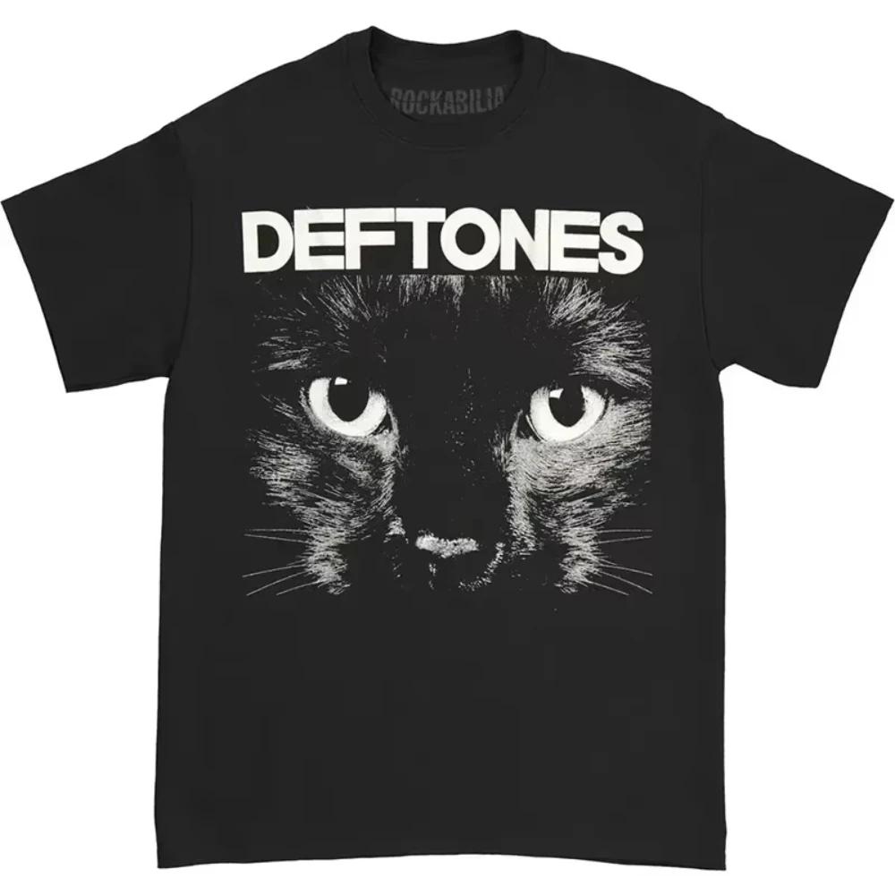 T-shirt Graphique Chat Noir Deftones