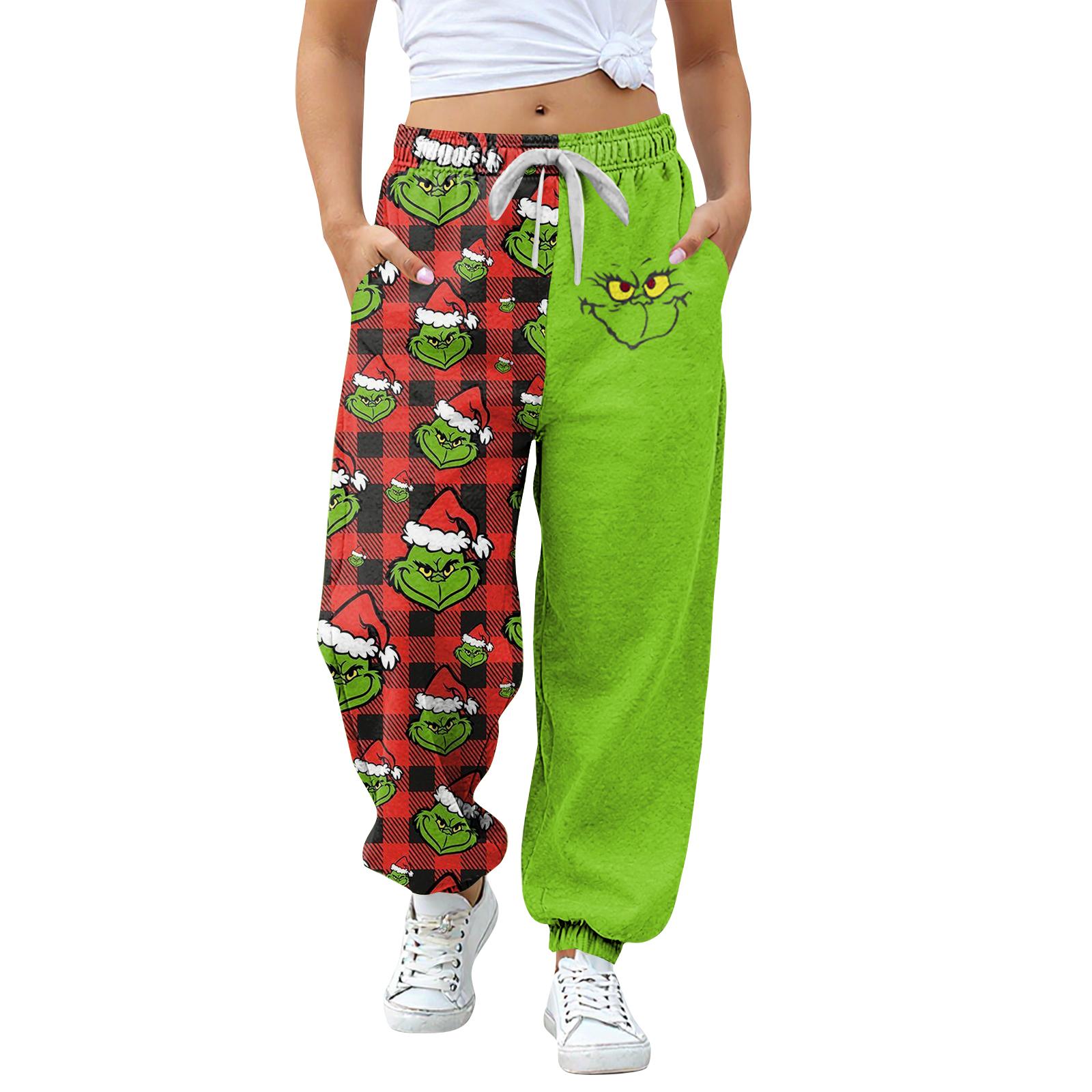

Детская мода, рождественские свободные талии, однотонные повседневные спортивные штаны для отдыха 150 зелёный