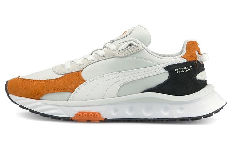 PUMA Wild Rider Rollin White Vibrant Orange 381517-08 39