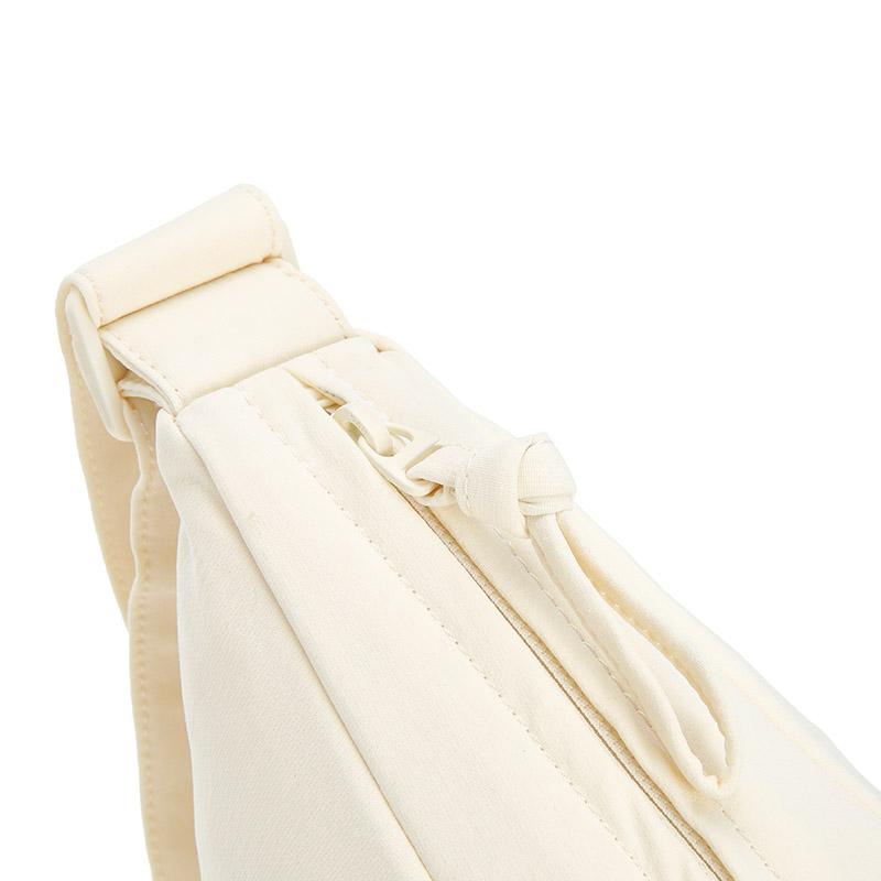 New FILA Fitness Fabric Dumpling Bag, Crossbody Bag, Shoulder Bag Women's Heron White A13W531165FWT