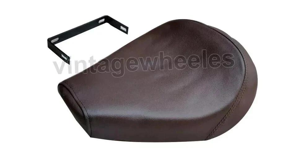 Low Rider Brown Solo Seat Fits For Royal Enfield Classic Single Rider Seat