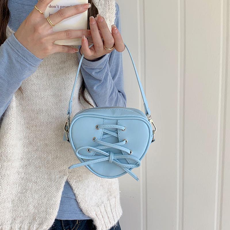 2025 Korean-Inspired Ladylike Ballet Heart Bag - Women's Handbag, Shoulder & Crossbody