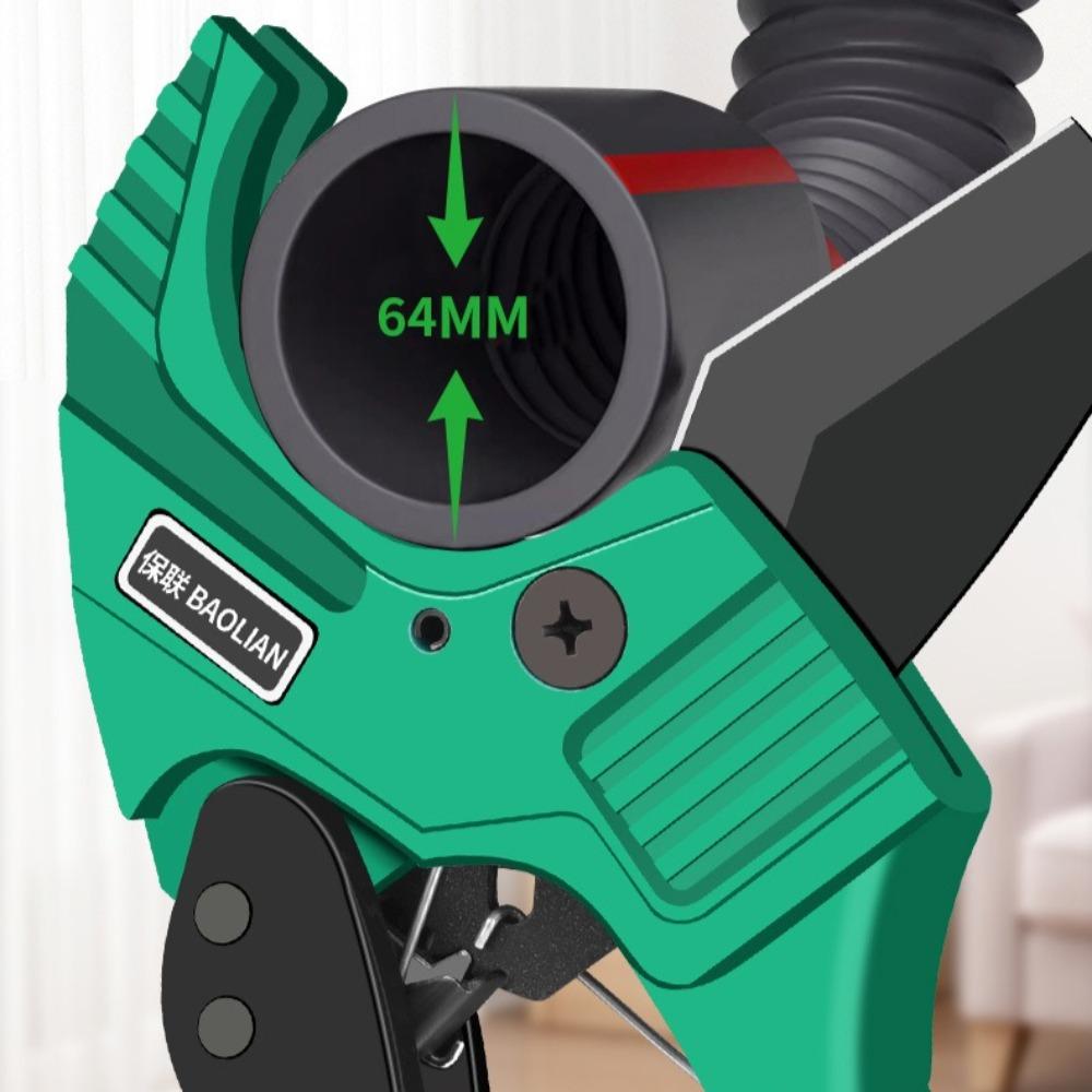 Ratcheting PVC Pipe Cutter Manual PPR Tube Cutting Tool SK5 Aluminum Alloy Fast Cutting