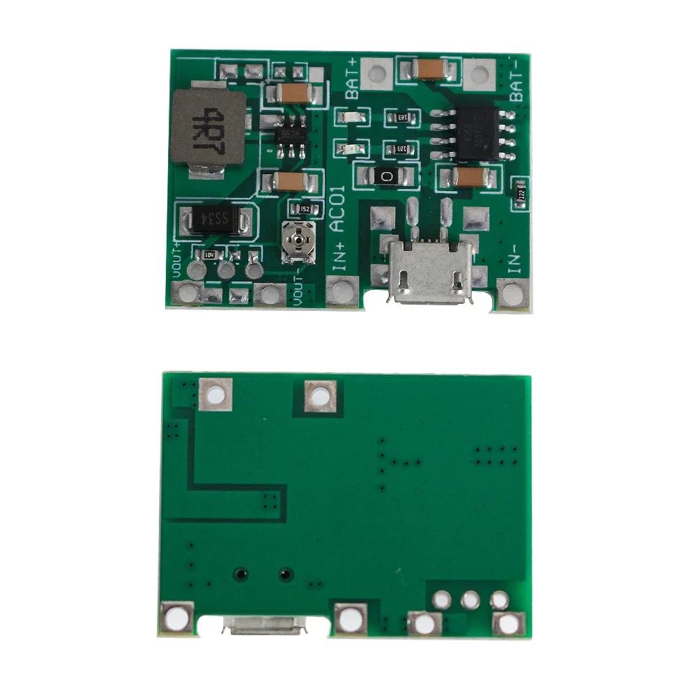 3.7V To 9V 5V Charger Discharge Power Board Type-C Micro DC-DC Boost Module 18650 Lithium Battery Charging Step Up Boost Module