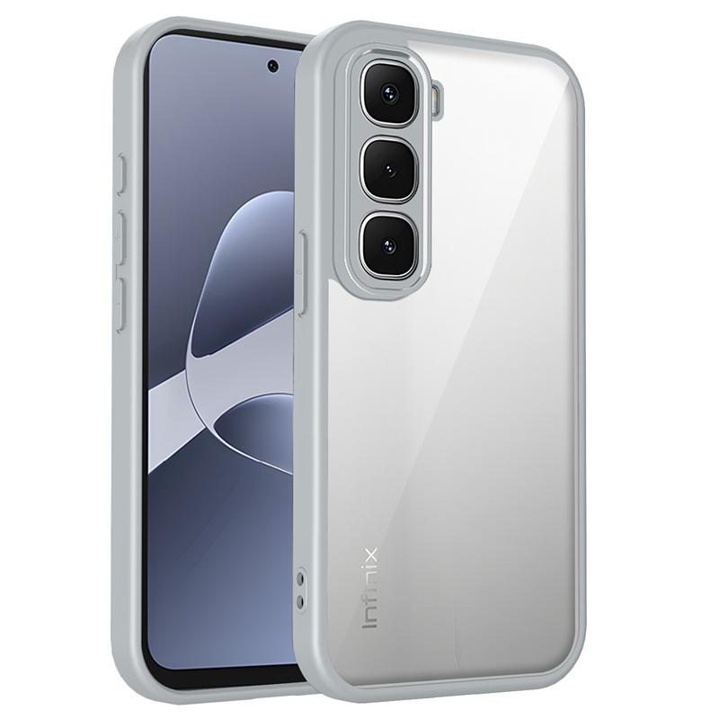 Průhledný silikonový kryt pro Infinix Hot 60 Pro Plus 60i Hot60 Hot60i PC zadní část TPU nárazník Nárazuvzdorné průhledné pouzdro na telefon kryt