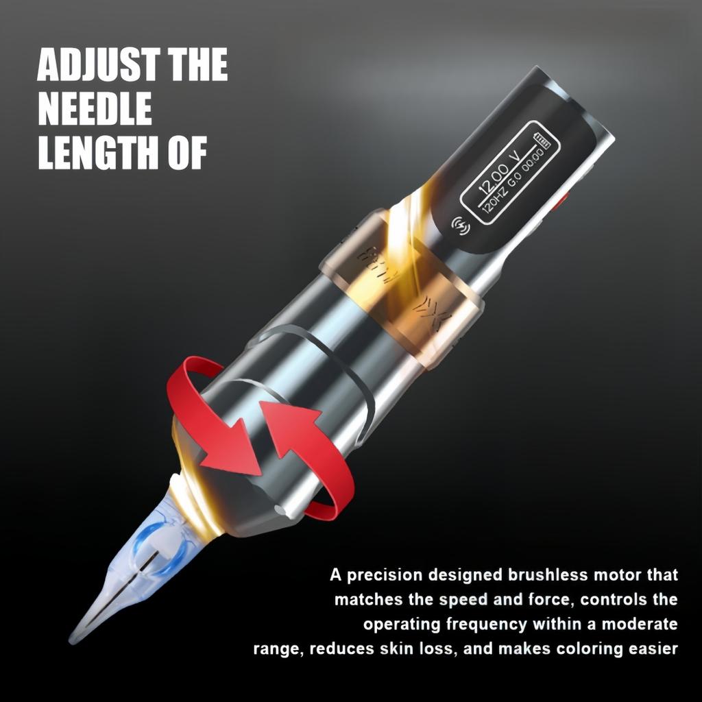 Wireless Tattoo Machine 4.0 Stroke 2000mAh Large Capacity Lithium Battery Tattoo Pen