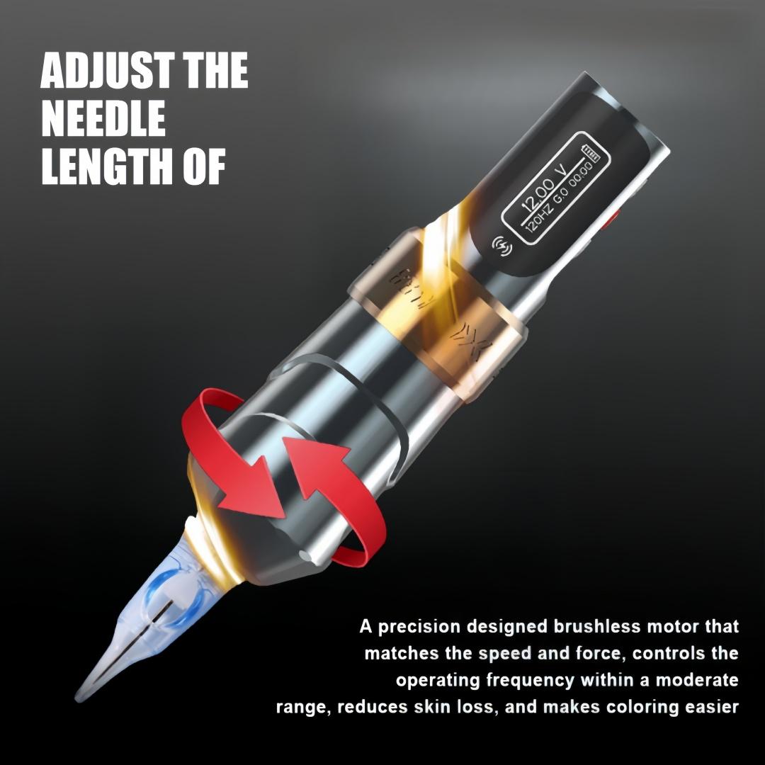 Беспроводная тату-машинка 4.0 Stroke 2000mAh Большая емкость литиевой батареи тату-ручка — фото 4