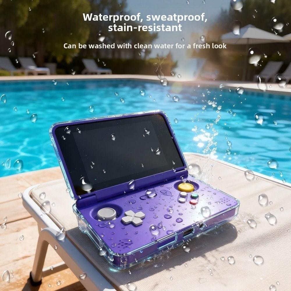 Transparent Game Console Protective Cover for Retroid Pocket Flip 2 Game Console Accessories