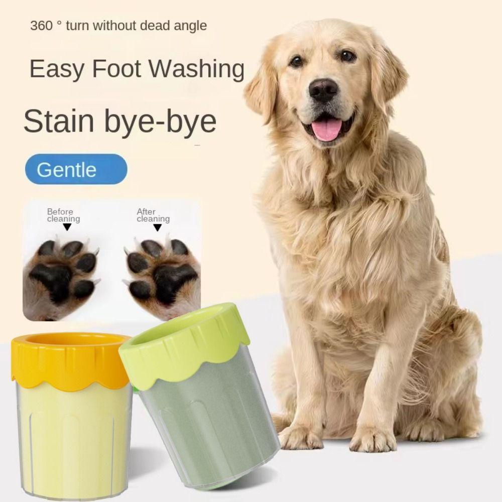 Reusable Pet Paw Cleaner Mud Removal Dog Foot Dirt Removal Brush Dog Foot Washing Cup  Outdoor