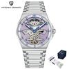 New Pagani Design 42mm Automatic Mechanical Watch Luxury Sapphire Glass Skeleton 100m Waterproof Stainless Steel Men's Watch