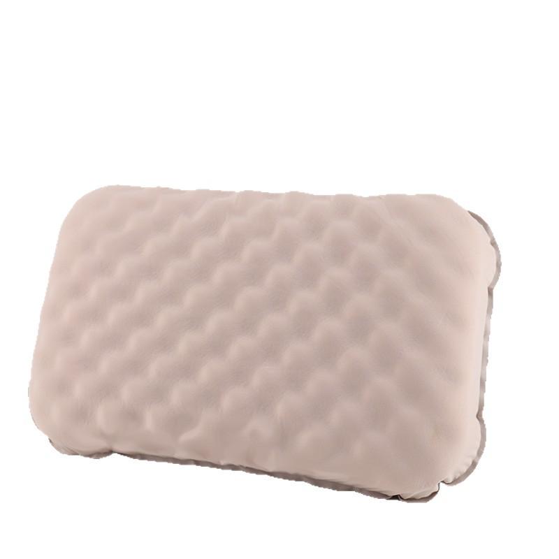 

Portable Inflatable Pillow for Travel, Camping, Office, or Home – Compact Neck Support 46x30x10 cm грязно-белый