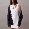Calvin Klein Comfortable Sleeveless Dress With Round Neck And Letter Logo Women Dresses Bright-White 40281WP-110