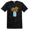 Sunflower Mason Jar T Shirt Vintage Flower Tee Cute Nature Gift for Her