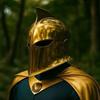 Handcrafted Doctor Fate Helmet: Polished Golden DC Cosplay Prop