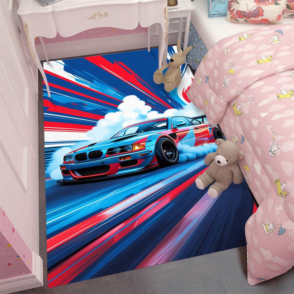 Car Game Carpet Cartoon Living Room Bedroom Kitchen Sofa Table Balcony Rug Non-slip Washable Mat Exquisite Home Ornaments