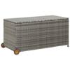 Day and Night - Day and Night Light Gray Synthetic Rattan Garden Storage Box 120x65x61 Cm