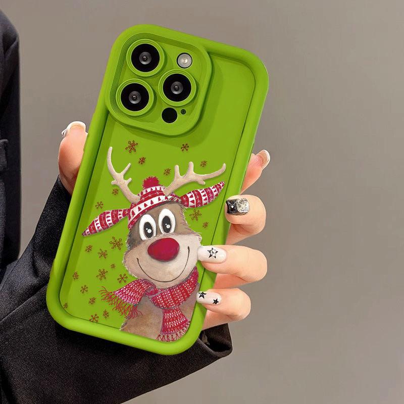 Cute Elk for iPhone17ProMax phone case 14 Apple 13 matte 12/15 Premium 11 fine holes