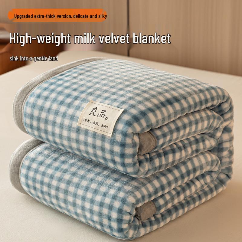 G5Z Velvet Milk Coral Fleece Throw Blanket - Office, Sofa, Nap, Winter Gift