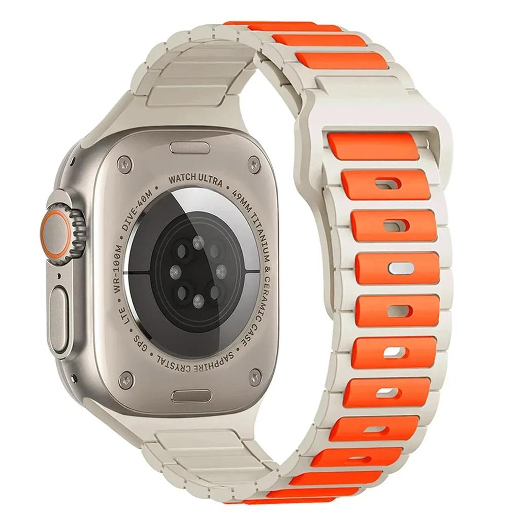 Silicone Strap for Apple Watch 10 Band 46mm 45mm 44mm 49mm 42mm 40mm 38 Correa Bracelet Iwatch Series 9 8 7 6 5 SE Ultra 2 Band