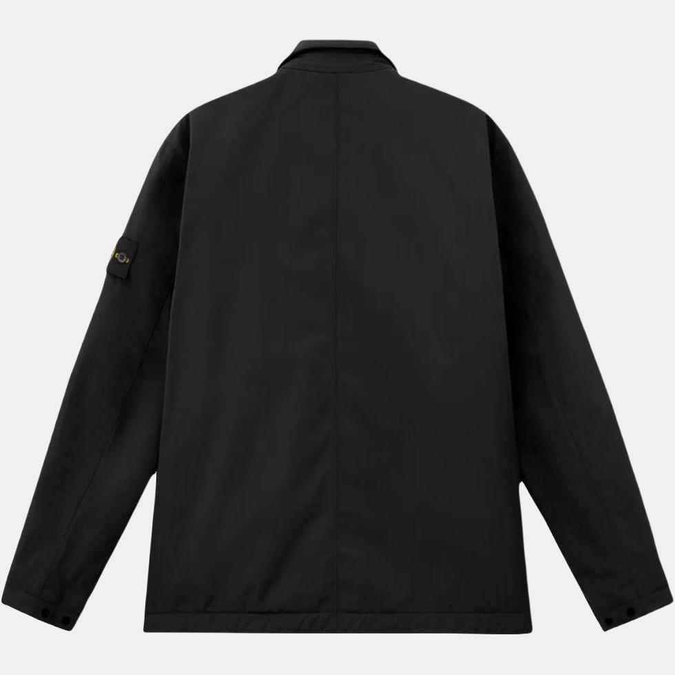 Stone Island Zip Collar Long Sleeve Jacket Men Jacket Black 115Q0726-V0029