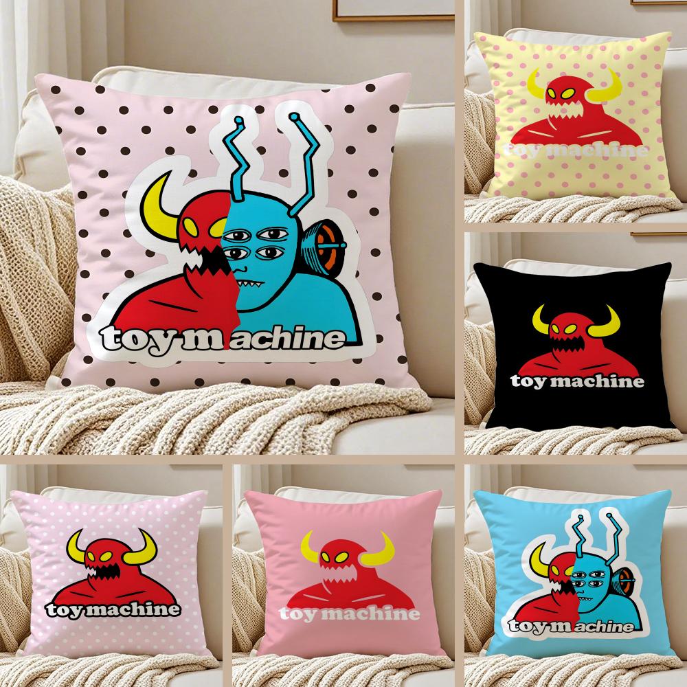 Toy M-Machines Pillow Case Silky Elegant Comfort Sofa Bed Invisible Zipper