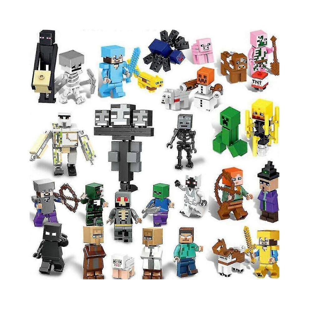 29 Stück/Set Minecraft Baustein Spielzeug Figuren Stein Kinder Geschenk