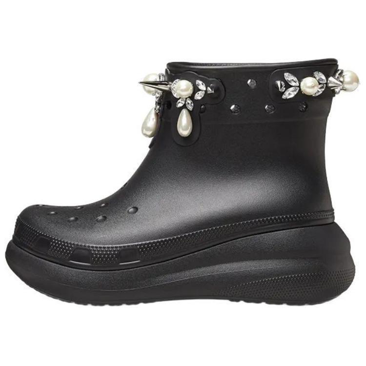 Crocs Classic Crush Boot Simone Rocha Black Women's 210143-001