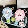 1 Piece Plush Tennis Racket Doll Bag Pendant Keychain Ornaments Toys Couple'S Best Friend Hanging Decoration Gifts