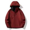 Spring and Autumn Outdoor Men's and Women's Windproof and Waterproof Mountaineering Detachable Stormtrooper Hooded Couple Jacket