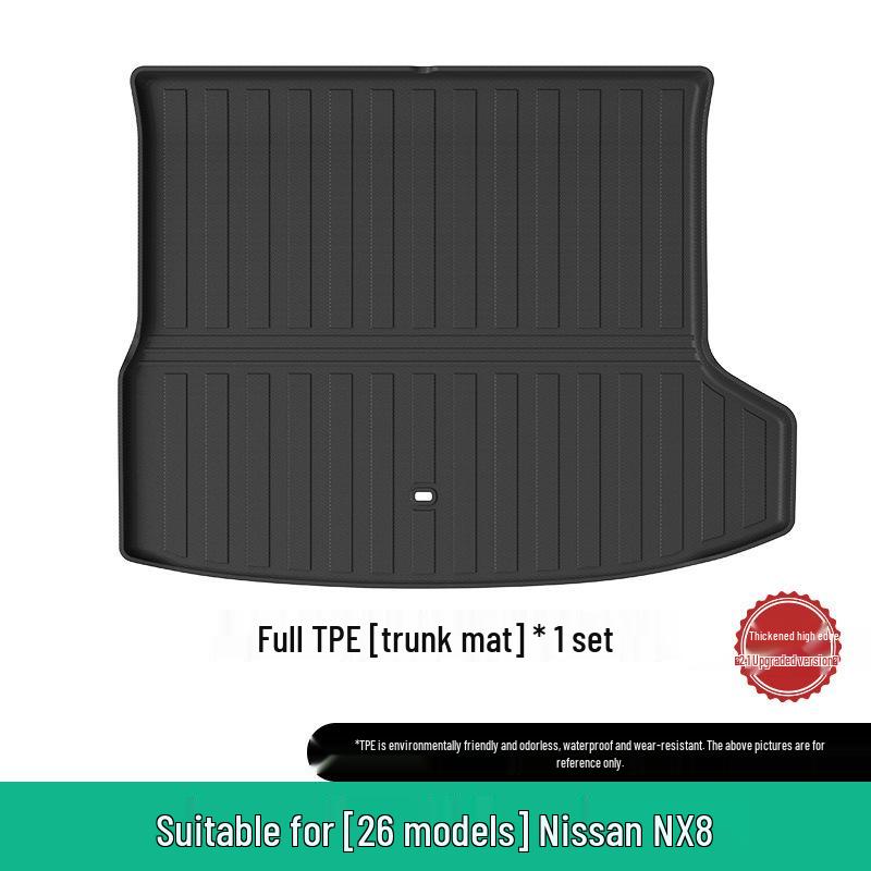 Durable TPE Floor & Trunk Mats for 26 Nissan NX8 Models, Eco-Friendly Design