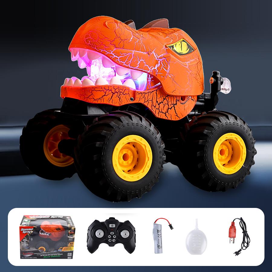 

YL-101 2.4G RC Off-Road Car Spray Dinosaur Toy with Light and Sound Effects for Kids Boys Type C