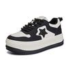 Leather Little White Shoes Women's 2025 Winter New Star Velvet Sports Board Shoes Women's Flat Casual Shoes Versatile Women's Shoes