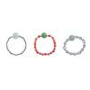 Hot Sale Hetian jade, southern red agate, pearl ring, beaded woven finger ring DIY Women's simple and fresh accessories