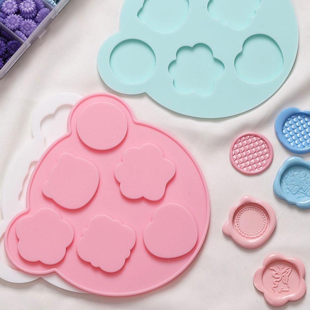 Wachssiegelstempel Silikonform zur Herstellung von Wachsstempel Schokolade Handwerk DIY Epoxidharz Gießen Antihaftend Leicht zu Entformen